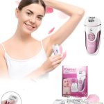 Épilateur Electrique Femme Sans Fil 4 En 1 - Blanc