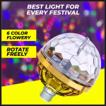 Lumière LED Colorée Universelle Rotative Automatique – Lumière Disco – Image 5