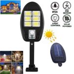 Lampadaire Solaire - Étanche - Capteur De Mouvement - 3 Modes