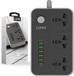 Prise D'extension De Courant - Antistatique - Comprend 6 Ports USBet 3 Prises Britanniques - Rallonge De 3 Metres – Image 2