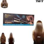 Plaque Cheveux Professionnel - Céramique - 750°F - Noir