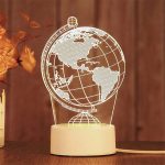 Veilleuse 3D En Forme Un Globe - LED - USB Power - Lampe Décoratif