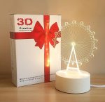 Veilleuse 3D En Forme Parc D'attractions - LED - USB Power - Lampe Décoratif