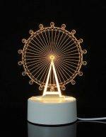 Veilleuse 3D En Forme Parc D'attractions - LED - USB Power - Lampe Décoratif – Image 3