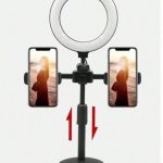 Ring LED Selfie Ring Light - Deux Téléphones - 14 Pouces