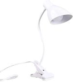 Lampe De Bureau Flexible Avec Pince Et Interrupteur - Prise - Blanc – Image 8