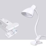 Lampe De Bureau Flexible Avec Pince Et Interrupteur - Prise - Blanc – Image 7