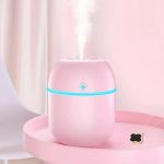 Petit Humidificateur D'air - Maison Et Voiture - Diffuseur D'huiles Aromatiques Àultrasons - Brume Muette - Rose