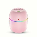 Petit Humidificateur D'air - Maison Et Voiture - Diffuseur D'huiles Aromatiques Àultrasons - Brume Muette - Rose – Image 2