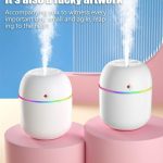 Petit Humidificateur D'air - Maison Et Voiture - Diffuseur D'huiles Aromatiques Àultrasons - Brume Muette - Blanc