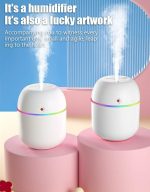 Petit Humidificateur D'air - Maison Et Voiture - Diffuseur D'huiles Aromatiques Àultrasons - Brume Muette - Blanc