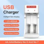 Lot De 4 Piles Rechargeables NI-MH GP 2700 MAH + Chargeur de Piles AAA/AA à 2 Fontes - USB – Image 6