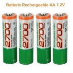 Lot De 4 Piles Rechargeables NI-MH GP 2700 MAH + Chargeur de Piles AAA/AA à 2 Fontes - USB – Image 5