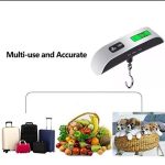 Pèse bagages Électronique T - LCD - 50 kg x 10 g -  Arrêt Automatique - Gris - Noir – Image 6