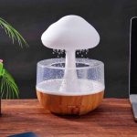 Humidificateur D'air avec Lampe Pluie De Champignons - Diffuseur D'aromathérapie - 7 Couleurs - Rechargeable - Télécommande – Image 3
