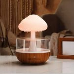 Humidificateur D'air avec Lampe Pluie De Champignons - Diffuseur D'aromathérapie - 7 Couleurs - Rechargeable - Télécommande – Image 2