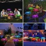 Lot De 2 Lampes De Jardin à Énergie Solaire – 7 Couleurs Changeantes – Étanches – Image 16