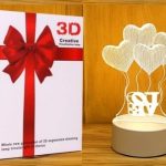 Veilleuse 3D En Forme Love - LED - USB Power - Lampe Décoratif