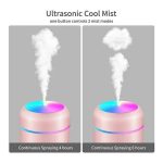 Diffuseur De Parfum Portable Avec Lumière Colorée- 300 Ml - Rose – Image 3