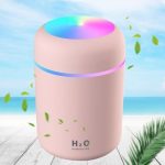 Diffuseur De Parfum Portable Avec Lumière Colorée- 300 Ml - Rose – Image 4