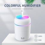Diffuseur De Parfum Portable Avec Lumière Colorée- 300 Ml - Blanc – Image 11