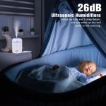 Diffuseur De Parfum Portable Avec Lumière Colorée- 300 Ml - Blanc – Image 9