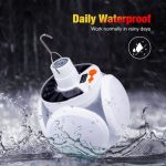 Lampe Solaire En Forme Ballon - Étanche - 5 Modes D'éclairage -Rechargeable - Portable Avec Crochet – Image 8