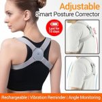 Correcteur De Posture Avec Rappel De Vibration Du Capteur Intelligent - Orthèse Supérieure Du Dos & Épaules - Ajustable – Image 9