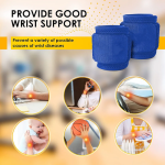 Lot De Deux Protèges De Poignets Des Mains - Bleu – Image 9