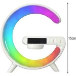 Haut-parleur Bluetooth intelligent Rechargeable - Réveil - Chargeur Sans Fil avec 15 W - Veilleuse LED RGB – Image 11