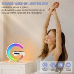 Haut-parleur Bluetooth intelligent Rechargeable - Réveil - Chargeur Sans Fil avec 15 W - Veilleuse LED RGB – Image 10
