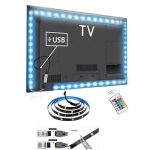 Bande lumineuse LED RGB - USB - Pour Voiture Ou Télévision - 5 mètres - 16 Couleurs - 4 Modes - Télécommande – Image 4