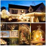 Pack De 10 Guirlande De Fête Lumineuse Décorative - Étanche - 8 Modes - 100 LED - Double Fiche - 100M - Jaune – Image 2