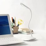 Lampe De Bureau LED - USB Ou Piles - Flexible Avec interrupteur Tactile - 3 Niveaux De Luminosité - Blanc – Image 10
