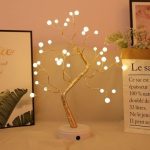 Lampe De Table Arbre Artificiel Avec Branches Réglables - Led - USB & Piles - Décoration – Image 4