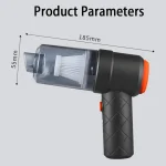 Mini Aspirateur Sans Fil - Portable - Pour Maison et Voiture - Rechargeable – Image 3