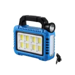 Torche Lampe Portable - Rechargeable - Solaire - Multifonctions - Bleu – Image 3