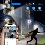 Caméra de Surveillance Extérieure JORTAN JT-9687 – Double Objectifs 6MP – Wi-Fi – PTZ – IP66 – Image 3