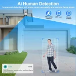 Caméra de Surveillance Extérieure JORTAN JT-9687 – Double Objectifs 6MP – Wi-Fi – PTZ – IP66 – Image 8