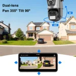 Caméra de Surveillance Extérieure JORTAN JT-9687 – Double Objectifs 6MP – Wi-Fi – PTZ – IP66 – Image 5