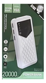 Power Bank Y03 - 20 000 mAh - Charge Rapide - Écran Digital & Lampe Led - 3 Ports – Image 6