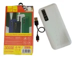 Power Bank Y06 - 30 000 mAh - Charge Rapide - Écran Digital & Lampe LED – Blanc – Image 6