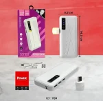 Power Bank Y09 - 30 000 mAh - Charge Rapide - Écran Digital & Lampe LED – Blanc – Image 4