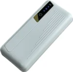 Power Bank Y09 - 30 000 mAh - Charge Rapide - Écran Digital & Lampe LED – Blanc – Image 2
