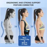 Correcteur de Posture Ergonomique - 3 en 1 - Confortable - Réglable - Qualité Supérieure - Homme & Femme – Image 3