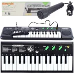 Piano Électronique - Pour Enfant - Lolex - 32 Touches avec Microphone – Clavier Musical Multicolore