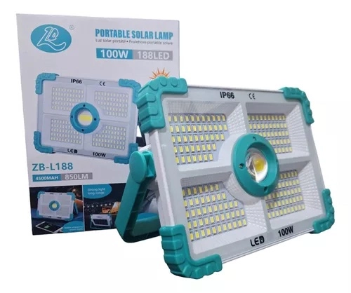 img_5197-1.webp Projecteur Solaire Portable 188 LED – 100W – Étanchéité IP66 – Image 1