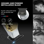 Tondeuse Professionnelle Rechargeable VGR V-931 – Lame Céramique Haute Précision – Image 6