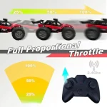 Jeu Pour Enfants - Voiture RC Télécommandée 1/18 Tout Terrain – 20 km/h – 2 Batteries – 60 min d’Autonomie – Image 4
