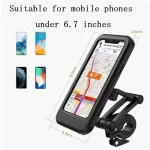 Pack Vélo 1 Étui Pour Téléphone Portable + 1 Kit D’éclairage À Piles Avant Et Arrière + 1 Serrure D’alarme Haute Sécurité + Cadeau [Mini Pompe à Air Portable] – Image 6